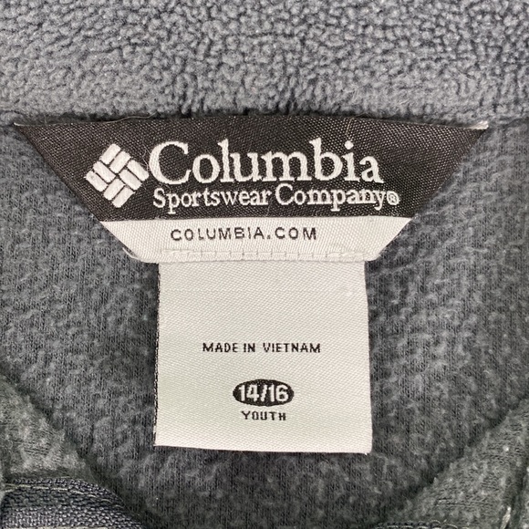 Columbia Unisex Youth Zip Up Fleece Sweater - Picture 12 of 14